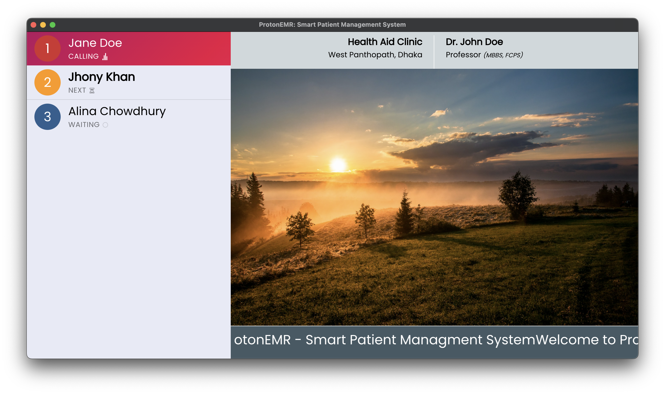 ProtonEMR Kiosk