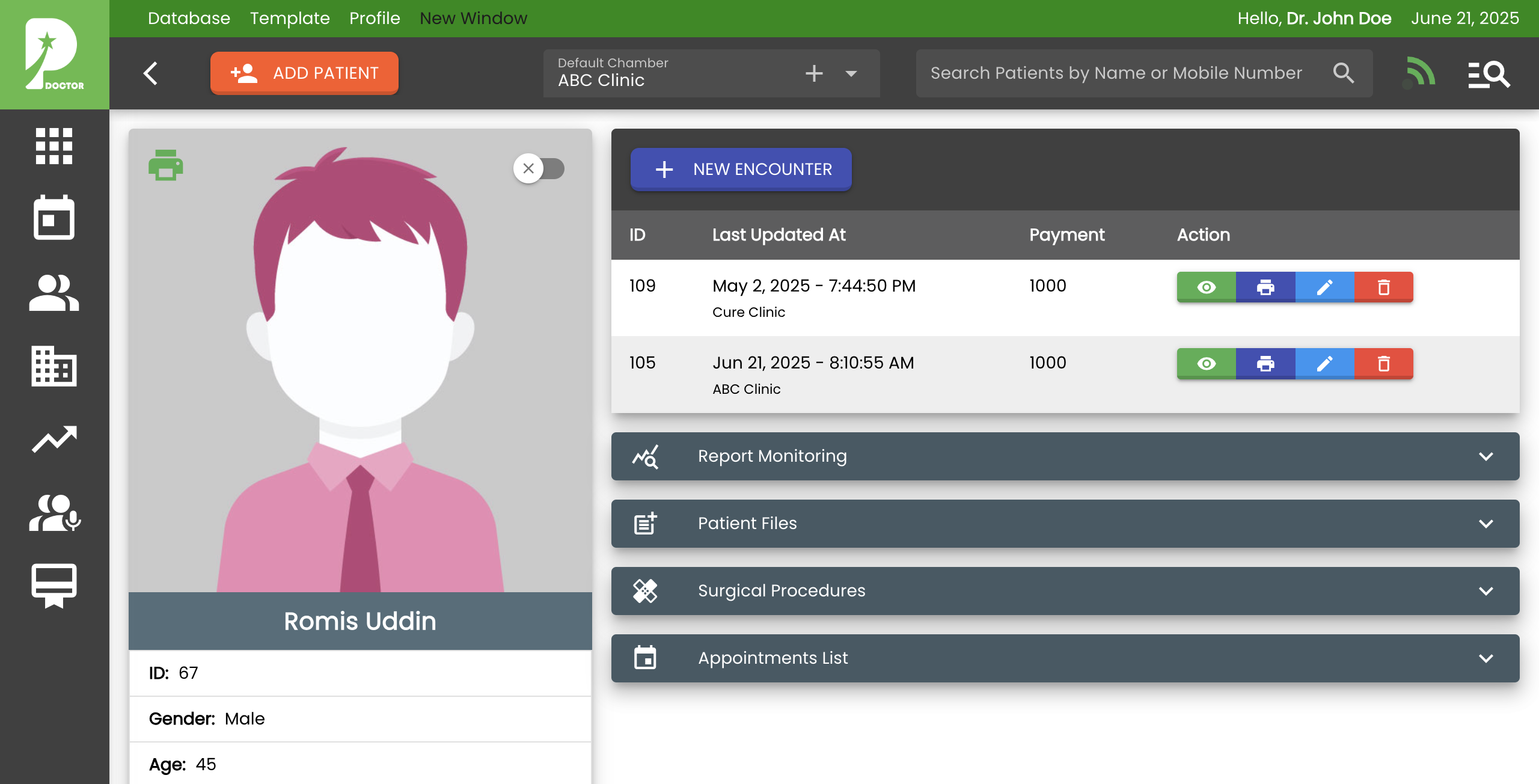 ProtonEMR Screenshot